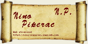 Nino Piperac vizit kartica